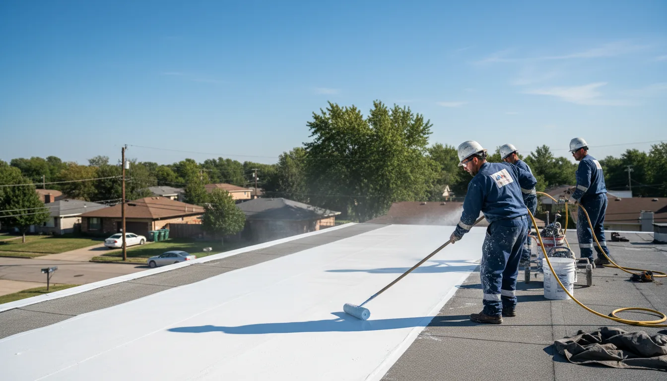 Commercial roof coating in Armbrust, PA near me